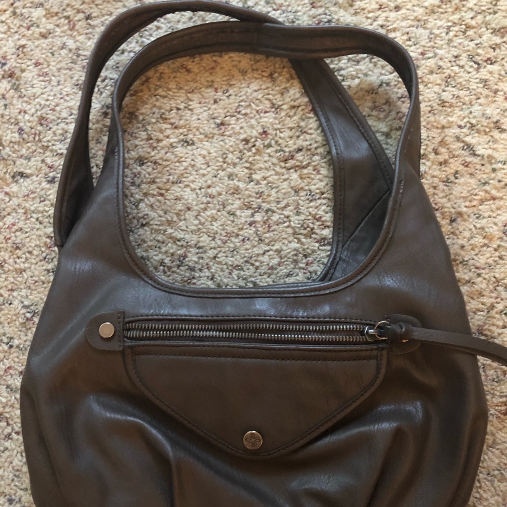 *3/$15* Brown shoulder purse with a lot of storage